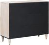 vidaXL Sideboard mit Regal Weiß 90 x 33,5 x 75 cm Massivholz Mango 4018396 Bild 5