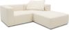 DOMO. collection Ecksofa 800013, kleine Couch in L-Form, rechteckig mit gepolsterte Rückenlehne, Modul-Element, Sofa, Polsterecke, Eckcouch, Polsterganitur 216 x 193 x 69 (BxTxH), natur Bild 3