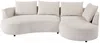 Vente-unique - LOUSADO Sofa Samt Beige - B 158 cm x H 87 cm x L 285 cm Bild 4