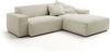 KAWOLA Sofa RANI Ecksofa Feincord beige Recamiere rechts 71 x 189 x 228 cm Bild 2