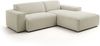 KAWOLA Sofa RANI Ecksofa Feincord beige Recamiere rechts 71 x 189 x 228 cm Bild 3