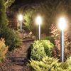 MONZANA® Außenleuchte Edelstahl 100cm IP44 Wetterfest E27 Silber Außen Garten Wegeleuchte Gartenleuchte Bild 2