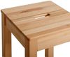 Krok Wood Hocker Tomas aus Massivholz 35 x 35 x 45 cm (Buche, 1x mit Eingriff) Bild 2