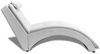 vidaXL Chaiselongue mit Kissen Weiß Kunstleder [242217] Bild 3