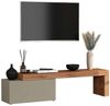 OTTO home Lowboard Chronos TV-Board, TV-Schrank (1 St, Breite verstellbar von 180 bis 260 cm), Breite 220 cm TV-Board,Lowboard,1 Klappe und ein L-Förmiger Aufsatz Bild 4