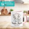 SpecialMe Tasse Kaffee-Tasse Danke Mama, dass du immer für mich da bist! Elefant, Keramik Bild 3