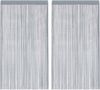 vidaXL Fadenvorhänge 2 Stk. Hellgrau 100x250 cm 4102049 Bild 2