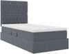 vidaXL Aufbewahrungsbett mit Matratze Dunkelgrau 90 x 200 cm Samt 3372064 Bild 5