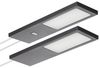 SO-TECH® LED Unterbauleuchte LED Möbelleuchte GIULIA II, stufenlos dimmbar, LED fest integriert, Warmweiß, 2er Set warmweiß mit/ohne Sensor inkl. 33W Trafo, schwarz Bild 4