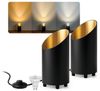 SSC-LUXon LED Tischleuchte Tischlampe AUREVA Bodenlampe LumiFLEX GU10 5W Birne 3in1 Lichtfarben, Neutralweiß, Warmweiß, Tageslichtweiß Bild 4