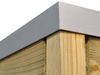 Alpholz Gerätehaus QB Gartenhaus aus Holz in Braun Holzhaus mit 28 mm Wandstärke Blockbohlenhaus mit Montagematerial Bild 5