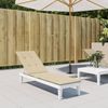 vidaXL '314176' Liegestuhl-Auflage, Oxford-Gewebe, beige, (75+105) x 50 x 4 cm Bild 2