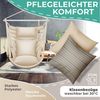 KESSER® Hängesessel Haiti 150kg Traglast, Hängestuhl 360° Drehung, Hängeschaukel Indoor-Outdoor UV-beständig & Wasserfest, Pflegeleicht, Inkl. 2 Kissen, Tragetasche, Flaschenhalter & Montage-Set Cappuccino Bild 4