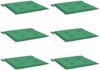 vidaXL Gartenstuhl-Kissen 6 Stk. Grün 50x50x4 cm Oxford-Gewebe 314049 Bild 3