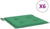 vidaXL Gartenstuhl-Kissen 6 Stk. Grün 50x50x4 cm Oxford-Gewebe 314049 Bild 2