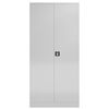 Aktenschrank Metallschrank mit 2 Türen 4 Fachböden 1945 x 920 x 420 mm lichtgrau Bild 4