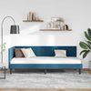vidaXL Eckbettgestell mit Kopfteil Blau 80 cm x 200 cm Samt 42016327 Bild 3