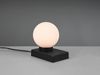 LED Tischleuchte Glaskugel Weiß Sockel Schwarz - Touch dimmbar, Höhe 15cm Bild 3