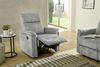 Relax-Fernsehsessel TV Liegefunktion Federkern Polsterung Velours Vintage Grau Bild 3
