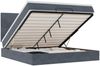 vidaXL Ottoman-Bett mit Matratzen & LEDs Dunkelgrau 160x200 cm Samt 3314259 Bild 2