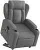 vidaXL Massagesessel mit Aufstehhilfe Dunkelgrau Stoff 3204495 Bild 3