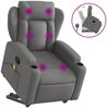 vidaXL Massagesessel mit Aufstehhilfe Dunkelgrau Stoff 3204495 Bild 2