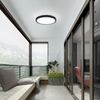 ZMH LED Deckenleuchte Modern 22/30 CM Schwarz&Weiß Deckenlampe für Wohnzimmer Flur Dimmbar, Hochwertige Design, LED fest integriert, Neutralweiß, Schwarz Nicht Dimmbar Bild 3