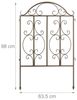 Relaxdays Gartenzaun Bronze 3er Set Bild 4