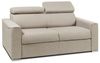Schlafsofa 2-Sitzer Stoff VIZIR - Beige - Liegefläche: 120 cm - Matratzenhöhe: 16 cm mit Memory Schaum Bild 4