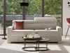 Schlafsofa 2-Sitzer Stoff VIZIR - Beige - Liegefläche: 120 cm - Matratzenhöhe: 16 cm mit Memory Schaum Bild 3