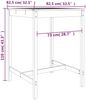 vidaXL Gartentisch Weiß 82,5x82,5x110 cm Massivholz Kiefer 824082 Bild 4