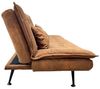 riess-ambiente Schlafsofa JAZZ 190cm braun – 3-Sitzer Sofa mit Bettfunktion, Microfaser, modern, Einzelartikel 1 Teile, komfortable Ausziehcouch mit Polsterung – ideal fürs Gästezimmer Bild 3