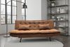 riess-ambiente Schlafsofa JAZZ 190cm braun – 3-Sitzer Sofa mit Bettfunktion, Microfaser, modern, Einzelartikel 1 Teile, komfortable Ausziehcouch mit Polsterung – ideal fürs Gästezimmer Bild 5