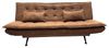 riess-ambiente Schlafsofa JAZZ 190cm braun – 3-Sitzer Sofa mit Bettfunktion, Microfaser, modern, Einzelartikel 1 Teile, komfortable Ausziehcouch mit Polsterung – ideal fürs Gästezimmer Bild 4