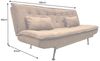 riess-ambiente Schlafsofa JAZZ 190cm braun – 3-Sitzer Sofa mit Bettfunktion, Microfaser, modern, Einzelartikel 1 Teile, komfortable Ausziehcouch mit Polsterung – ideal fürs Gästezimmer Bild 2