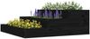 vidaXL Pflanzkübel Schwarz 78x78x27 cm Massivholz Kiefer 823910 Bild 3