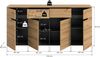 Xonox Canu Kommode in Artisan Nachbildung, 173x81x41 cm Bild 5