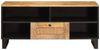 vidaXL TV-Schränk mit Regal Braun 100 x 33 x 46 cm Massivholz Mango 4018060 Bild 3