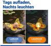 Maximex LED Gartenleuchte Modell Schmetterling, Ein-/Ausschalter, LED fest integriert, Warmweiß, dekorative Gartenbeleuchtung, solarbetrieben, witterungsbeständig Bild 4
