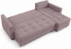 AX LIVING Ecksofa ELIF Rosa mit Schlaffunktion L-Form, Sofa mit Bettkasten - Moderne Ecksofa, Wohnzimmer Ecksofa - Eckcouch Rosa - Rechts Bild 5