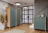 AX LIVING Kommode mit Schubladen Iseonia K6S Modern Eiche Wotan/Grün Bild 5