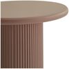 Couchtisch Evan Ø50 cm Mocha Mousse - Moderner Beistelltisch mit zentralem Standfuß Bild 5