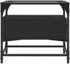 vidaXL Couchtisch mit Glasplatte Schwarz 50x50x45 cm Stahl 846049 Bild 5