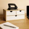 Relaxdays Schubladenbox Bambus geriffelt Bild 2