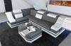 Ecksofa Bianchi – Stoffbezug & Komfort - Mikrofaserstoff - Grau-Weiß - Links Bild 3