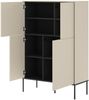 Selsey 'Bellezo' Highboard mit vier Türen, 95 cm hoch, Creme Bild 4