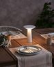 Kabellose LED Tischlampe LEVIRA mit Dimmer Metall Weiß Bild 3