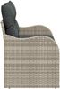 vidaXL Gartensofa mit Kissen Hellgrau 121 x 62 x 69cm Poly-Rattan 42006717 Bild 5