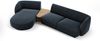Micadoni Modulares Sofa Miley mit Recamiere 3-Sitzer Links Chenille Haga Königsblau Bild 2