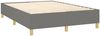 vidaXL Boxspringbett mit Matratze Dunkelgrau 140x200 cm Stoff 3142498 Bild 4